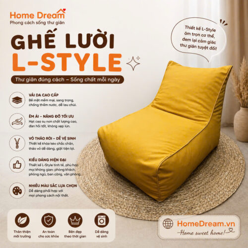Ghế lười L-Style da