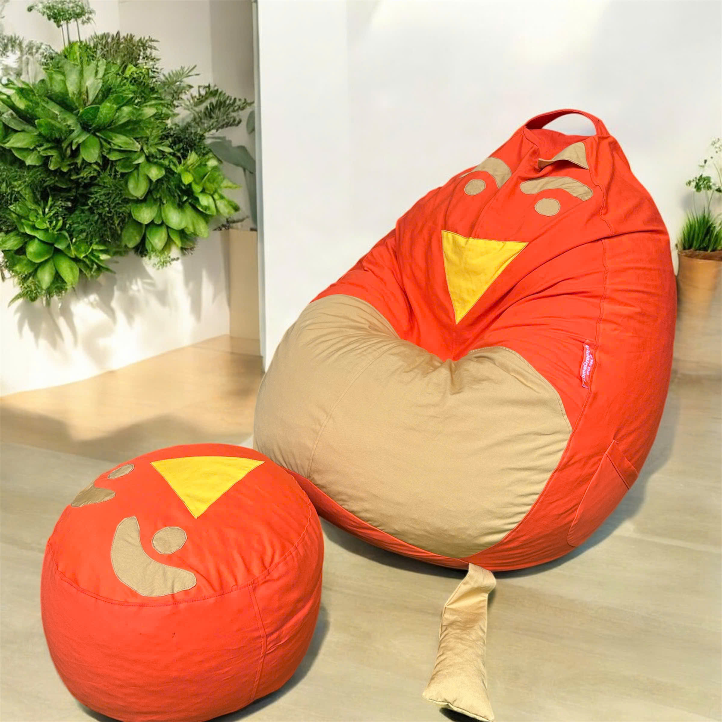 Bộ Ghế Lười Chim Cánh Cụt Màu Cam - Ảnh 2