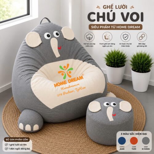 Ghế lười hình thú Home Dream
