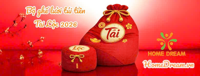 Ghế Lười Túi Tiền Tài Lộc Home Dream 2026