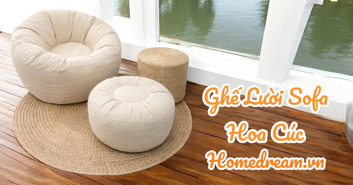 Ghế Lười Hoa Cúc Home Dream