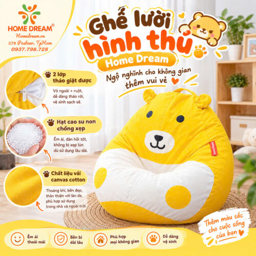 Ghế lười hình thú